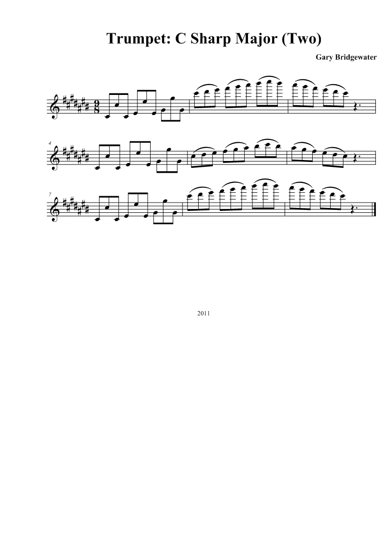 Trumpet Trumpet C Sharp Major (Two)